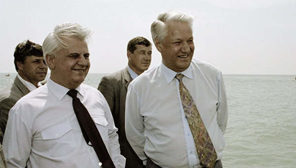 Кравчук и Ельцин - фото
