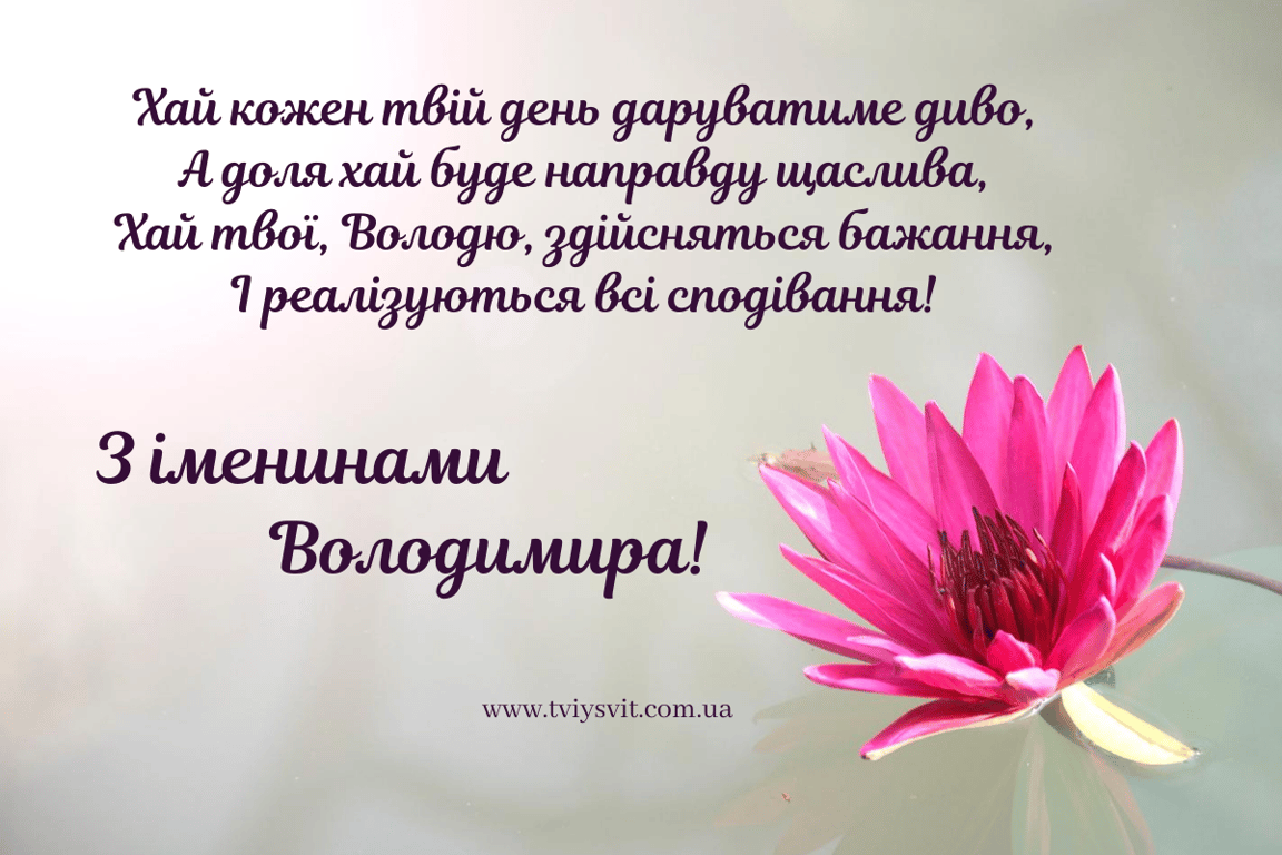 іменини володимира - у віршах та прозі