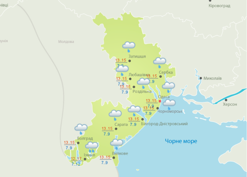 погода одеса