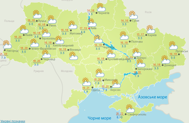 Погода в Україні 7 вересня
