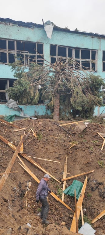 Последствия обстрела Гуляйполя