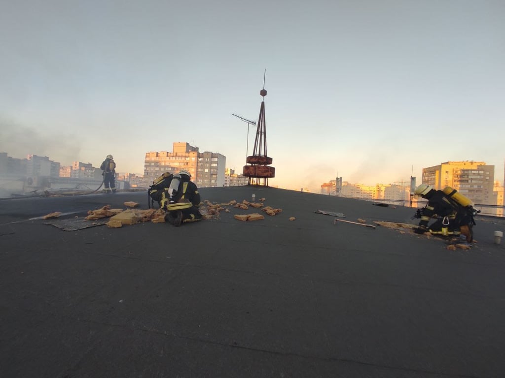 Пожежа в бізнес-центрі Колізей у Києві