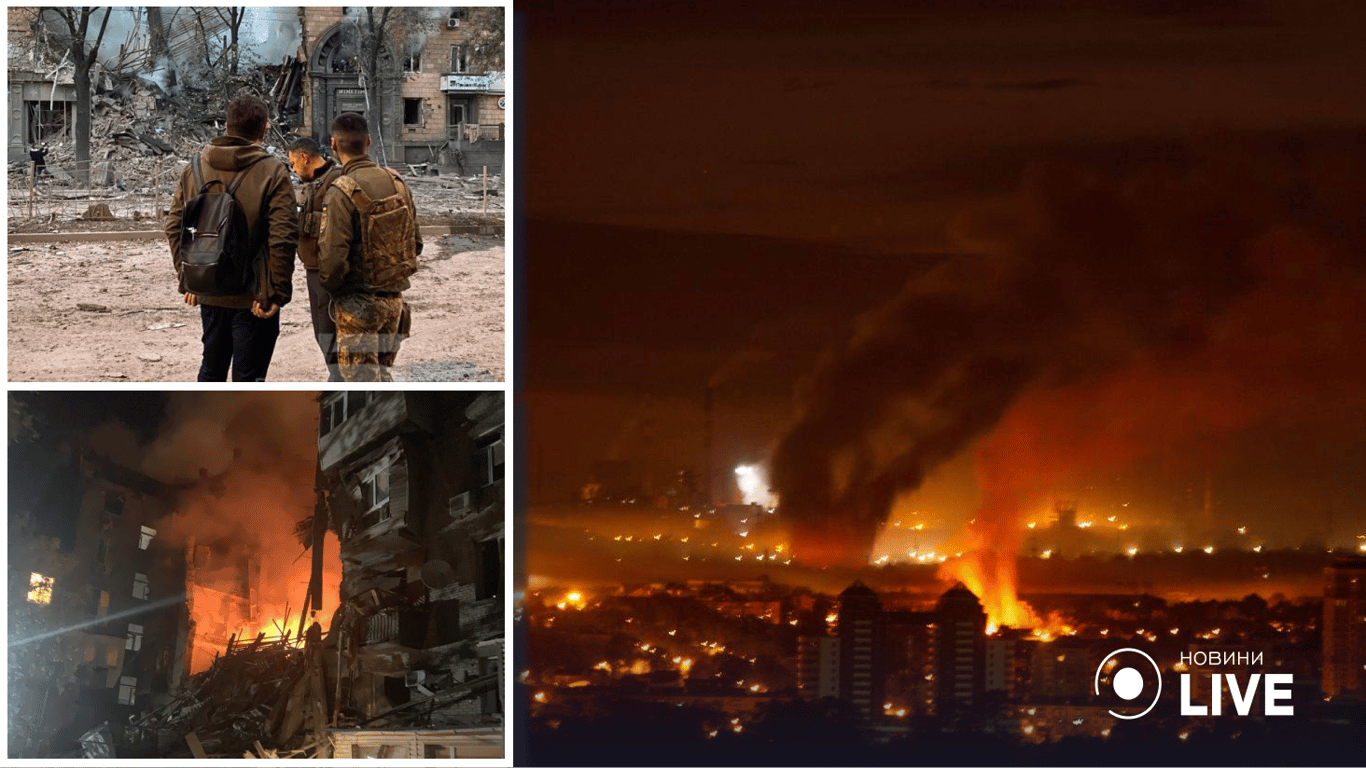 Ракетний удар по Запоріжжю: зруйновані житлові будинки у центрі міста