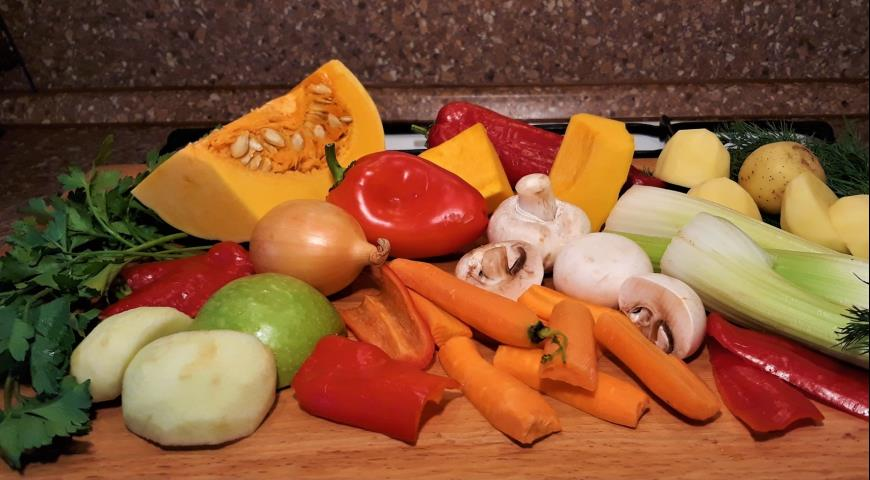 Рецепты из тыквы - Суп-пюре из сезонных овощей