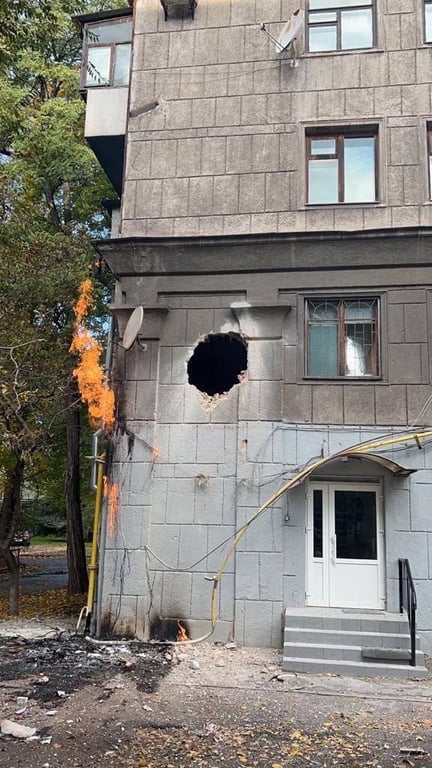 Россияне повредили ракетой газовую сеть в Запорожье