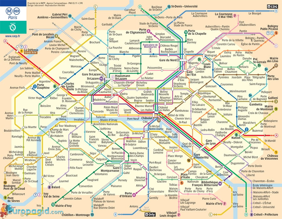 Станции парижского метро есть и в пригородах