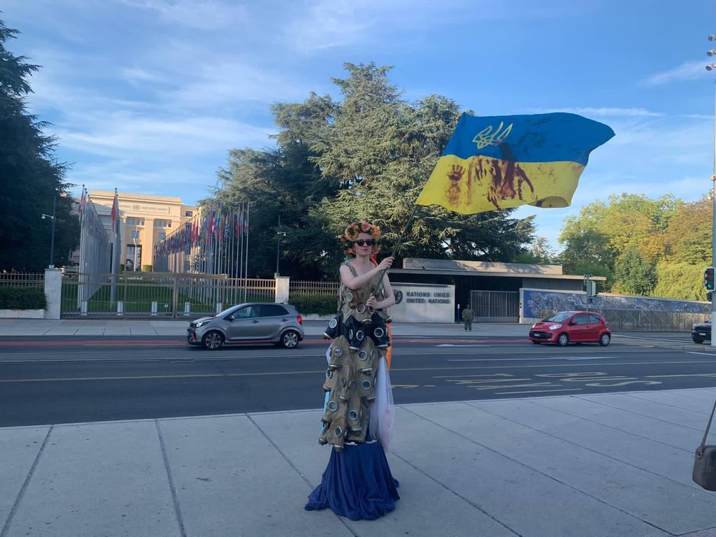 Українці в Женеві відзначили День Незалежності України "Ходою пошани