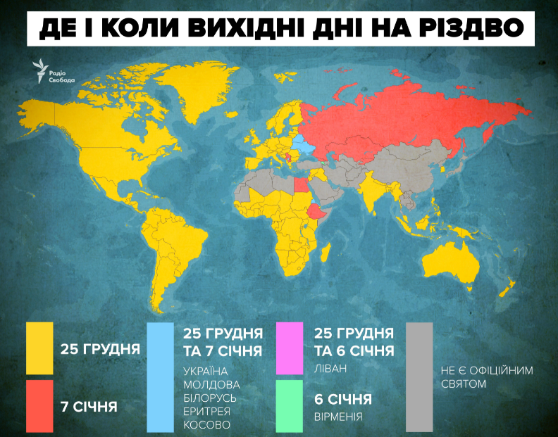 Україна може перейти на святкування Різдва на 25 грудня