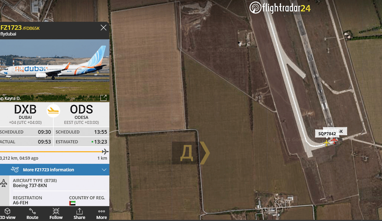 В аеропорту Одеси авіапілот з ОАЕ відмовився рулити до перону і затрим