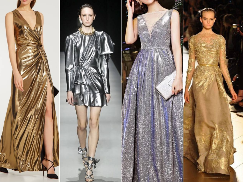 У чому зустрічати 2022 рік - золоті і сріблясті сукні