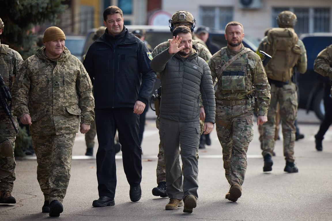 В Херсон прибыл Зеленский