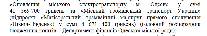 В Одесі можуть виділити на проєкт Північ – Південь 4,5 млн грн