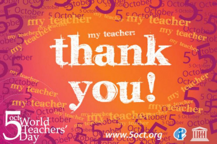 Всесвітній день вчителя - 5 жовтня - листівки