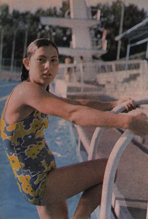 Иранская пловчина Тония Валиогли, 1974 год