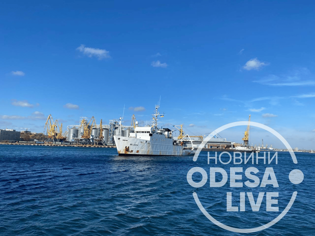 Исследовательское судно Belgica прибыло на Одесский морвокзал