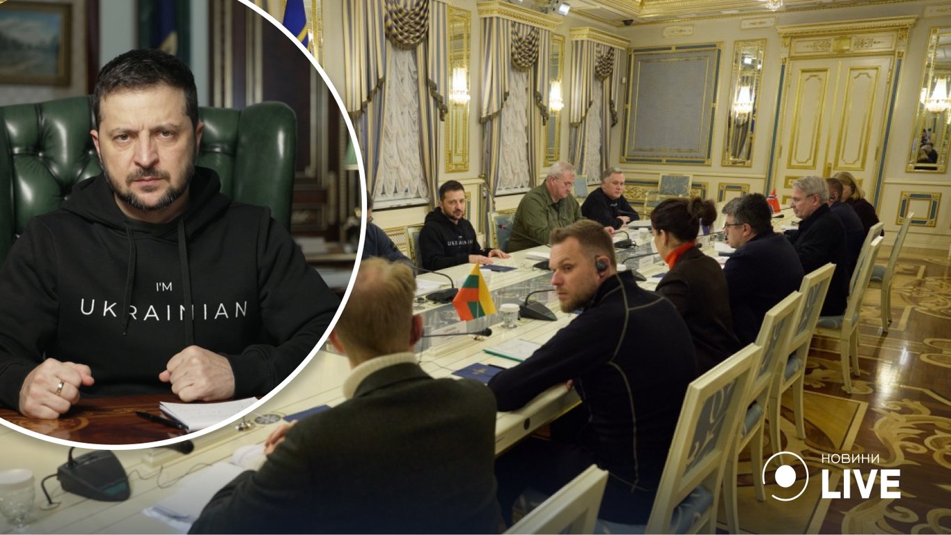 Владимир Зеленский в Киеве встретился с главами МИДа семи стран Северной Европы
