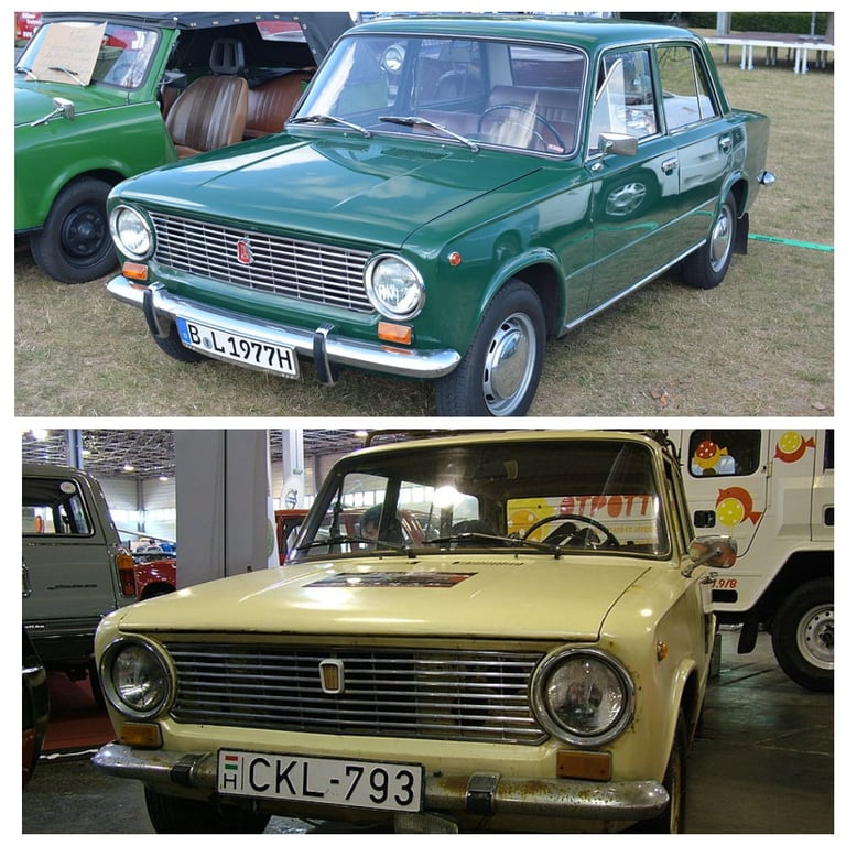 ВАЗ-2101 и Fiat 124