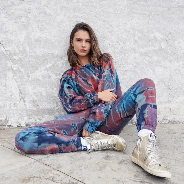 HAND DYED SWEATPANTS - TIE DYE MULTI