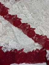 Designer Chantilly Lace Saree SM095 - Image 5