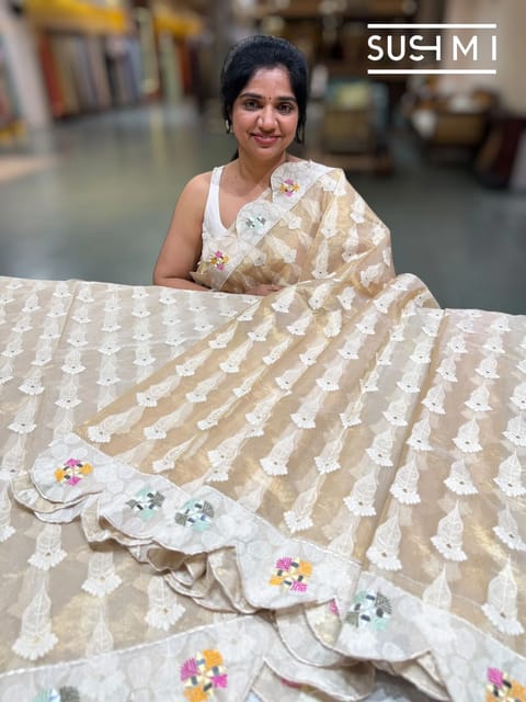 Designer Banarasi Tissue Saree