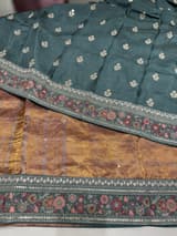 Mauve undertone Tissue checks Saree with sabhyasachi borders SS50395