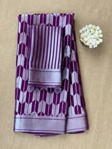 Purple Banarasi chinia brocade saree SS5091
