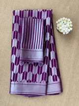 Purple Banarasi chinia brocade saree SS5091