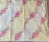 Floral printed handloom lenin saree
