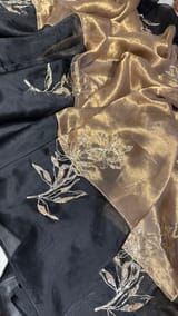 Gold Tissue Designer Hand work Saree SS50231