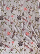 Pastel Pink Brocade Kanjeevaram with embroidery D62F037