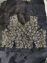 Gold Tissue Designer Hand work Saree SS50231