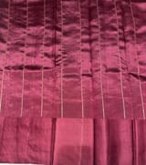 Dusty Mauve Poona Silk Saree with heavy weaving Mashru Open Border