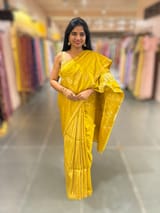 Lime yellow Designer Ektara Banarasi Silk Saree