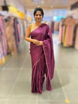 Wine tussar with fusion blouse SS50480