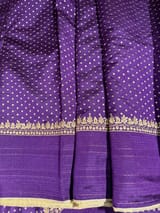Brinjal Designer Banarasi Chiniya Silk Saree SS50557