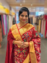 Maroon Red Kanjeevaram soft silk with embroidery