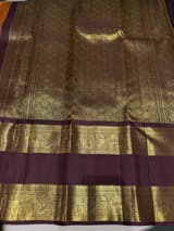 Light Rust Orange and Winish Brown Vintage Kanchipuram Gap border Saree SS50175