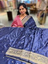 Navy Mashru Silk Saree SS50533