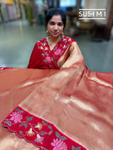 Banarasi Tissue with pythani inspired embroidery