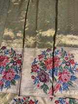 Mint Green Banarasi brocade with embroidery SS5081