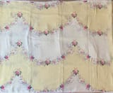Ombre Dyed Floral Printed Pure Linen Saree