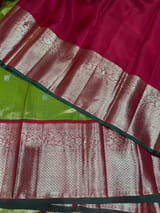 Parrot Green Tissue Vintage Kanjeevaram : S62F122