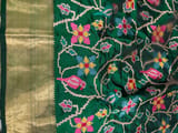 Emerald Green Kanjeevaram soft silk with embroidery SS50128