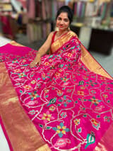 Pink Kanjeevaram soft silk with embroidery SS50127