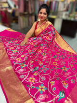 Pink Kanjeevaram soft silk with embroidery SS50127