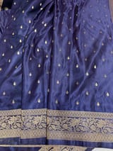 Navy Mashru Silk Saree SS50533