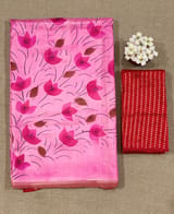 Pure silk Saree with hand paint