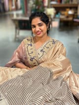 Mauve undertone Beige kanchi Tissue