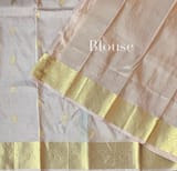 Nude Pink Kanjeevaram Tissue Saree