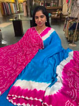 Pure gajji silk saree Rai bandhej Saree SS50524